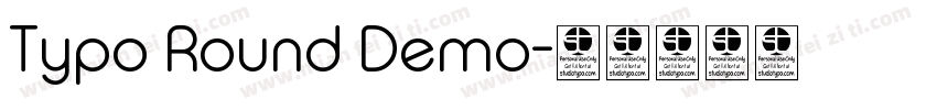 Typo Round Demo字体转换